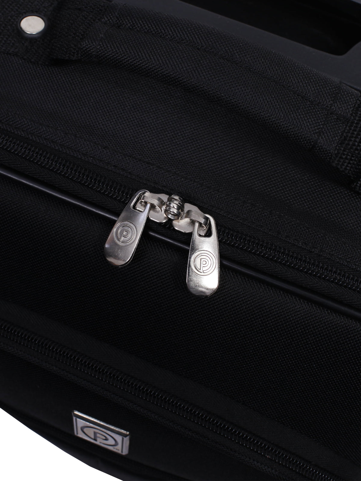 Protege 18 in Softside Pilot Case Carry-On Luggage, 2 Wheels, Black