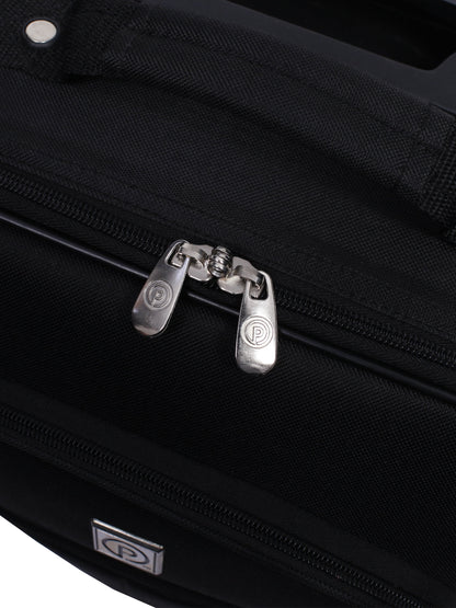 Protege 18 in Softside Pilot Case Carry-On Luggage, 2 Wheels, Black