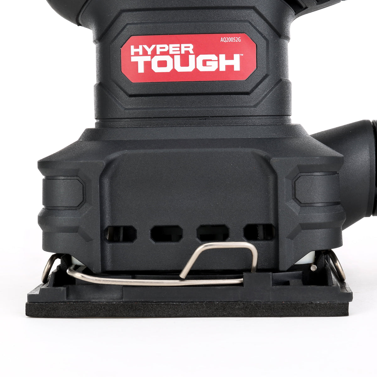 Hyper Tough 2 Amp Corded 1/4-Sheet Palm Sander with Dust Bag, Vacuum Hose Adapter, Punch Plate & 3 Sanding Sheets
