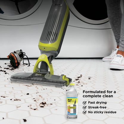 Shark VACMOP Cordless Hard Floor Vacuum Mop, for Tile, Vinyl, Laminate, Wood, with (4) Disposable VACMOP Pads, 12-oz Shark Multi-Surface Cleaner, VM200