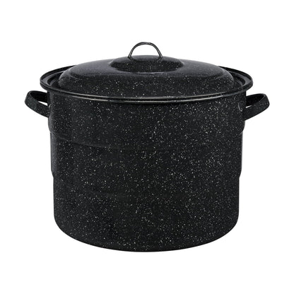 Granite Ware 21.5 Quart Water Bath Canner with Rack for Jam, Salsa and Pickles