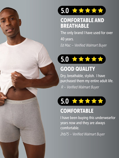 Hanes Men's Value Pack Assorted Boxer Briefs