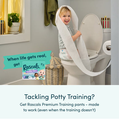 Rascals Premium Absorbent Baby Diapers Size 4, 148 Count
