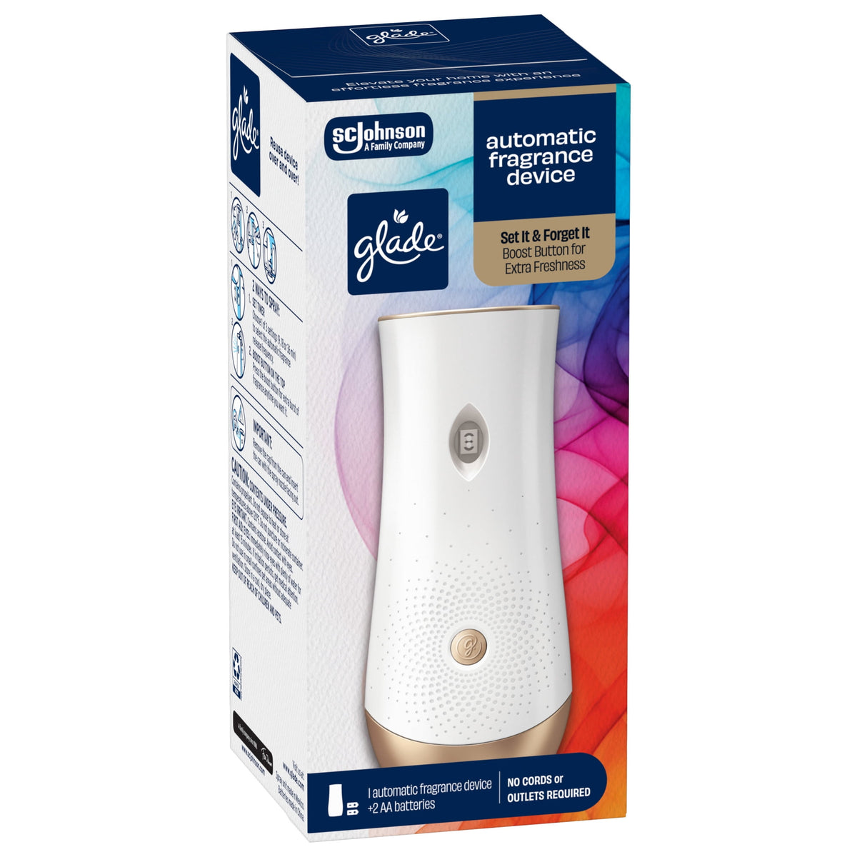 (4 pack) Glade Automatic Spray Holder, Battery-Operated Air Freshener, 10.2 oz