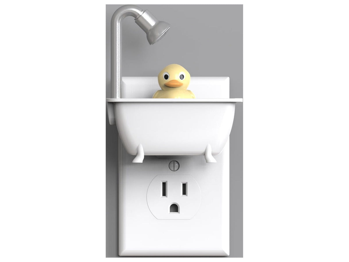 (4 pack) Meridian LED Duck in a Tub Automatic Night Light, 1 pack, 3.38in by 3.38in