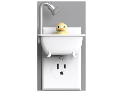 (4 pack) Meridian LED Duck in a Tub Automatic Night Light, 1 pack, 3.38in by 3.38in