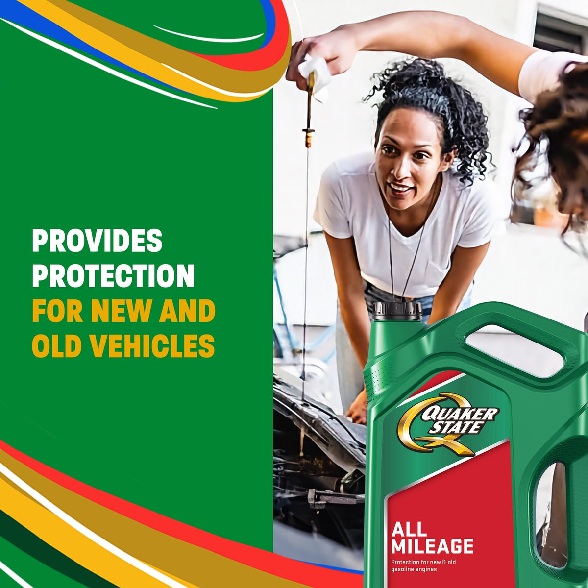 (2 pack) Quaker State All Mileage 5W-20 Motor Oil, 5 Quart