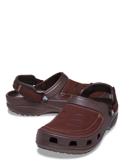 Crocs Men's Yukon Vista II LiteRide Clogs, Espresso/Mushroom, M10