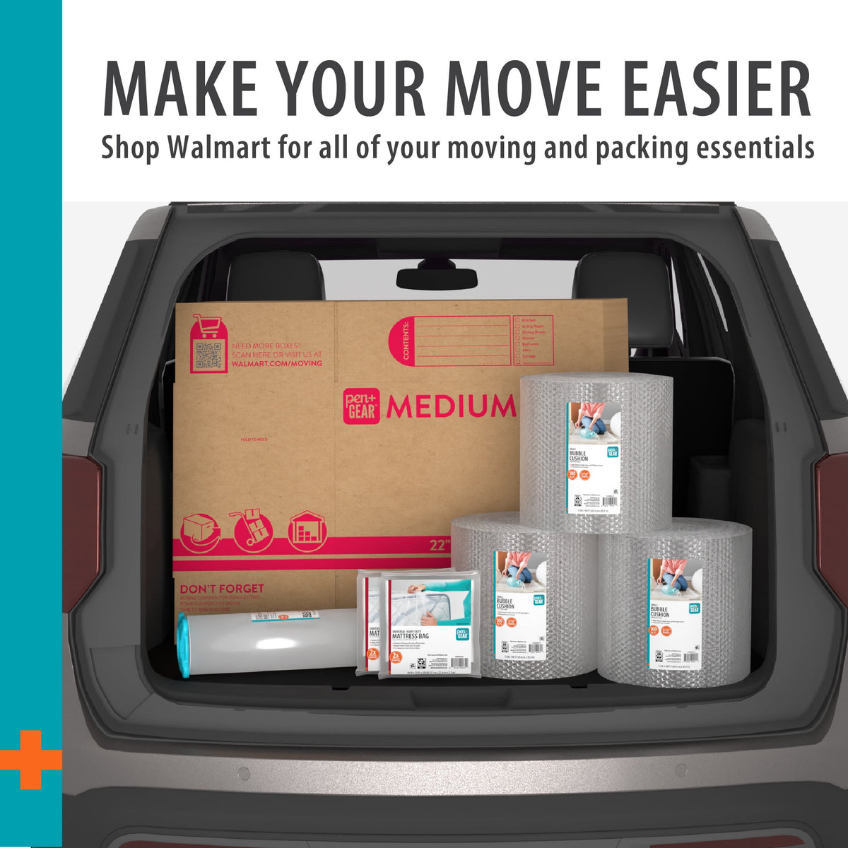 (25 pack) Pen+Gear Medium Moving Box, 22 in. L x 13 in. W x 15 in. H, Kraft