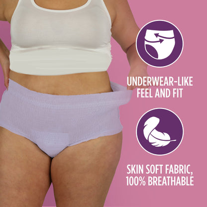 (2 pack) Assurance Women's Incontinence and Postpartum Underwear, XXL, Maximum Absorbency, 54 Count