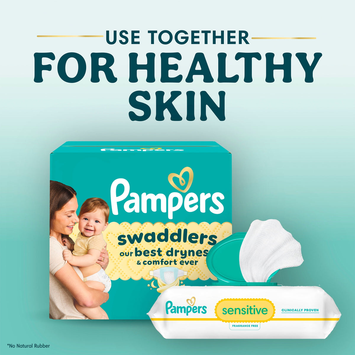 Pampers Swaddlers Fragrance Free Baby Diapers Size 7, 66 Count (Select for More Options)