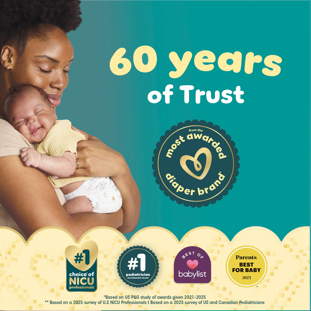 Pampers Swaddlers Fragrance Free Baby Diapers Size 6, 80 Count ( Select for More Options)