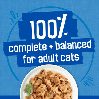 (2 pack) Purina Friskies Oceans of Delight Prime Filets & Flaked Wet Cat Food Variety Pack, 5.5 oz Cans (40 Pack)