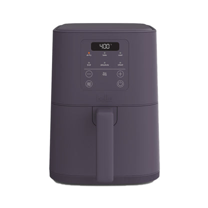 bella 4 Qt Slim Digital Air Fryer with EverGood™ Ceramic Nonstick Coating, 6 Preset Cooking Options, Surf