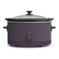 bella 6 Qt Manual Slow Cooker with 3 Temperature Settings, Ceramic Nonstick Coating, Dishwasher Safe Stoneware Pot & Tempered Glass Lid, Oatmilk