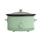 bella 6 Qt Manual Slow Cooker with 3 Temperature Settings, Ceramic Nonstick Coating, Dishwasher Safe Stoneware Pot & Tempered Glass Lid, Oatmilk