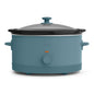 bella 6 Qt Manual Slow Cooker with 3 Temperature Settings, Ceramic Nonstick Coating, Dishwasher Safe Stoneware Pot & Tempered Glass Lid, Oatmilk