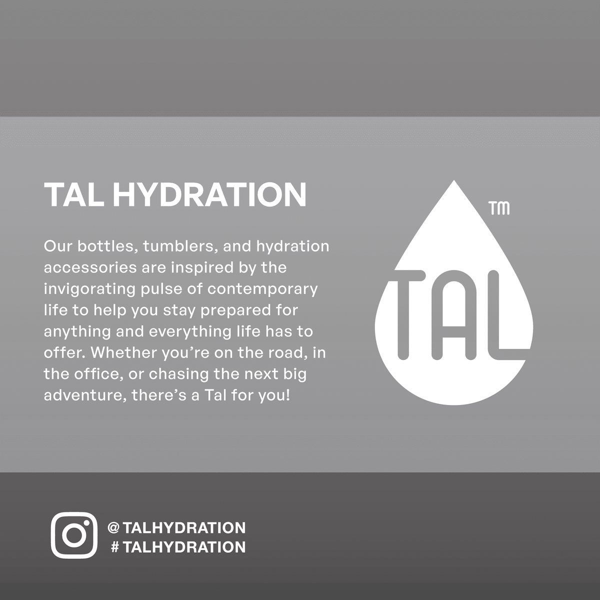 TAL 80 oz Insulated Stainless Steel Water Bottle, Black