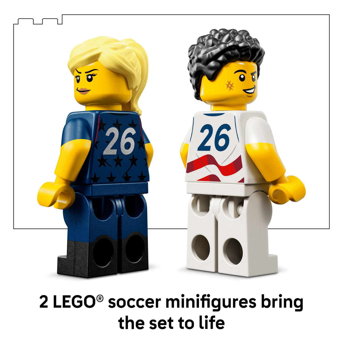 LEGO Editions 2026 U.S. Soccer National Team Jersey - Building Set for Boys & Girls, Ages 10+ - Birthday Gift - Bedroom or Shelf Decor for Sports Fans - 43033