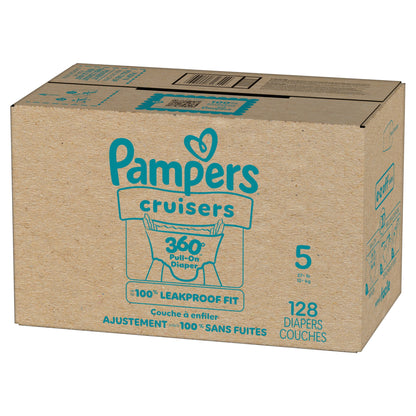 Pampers Cruisers 360 Baby Diapers Size 5, 128 Count (Select for More Options)