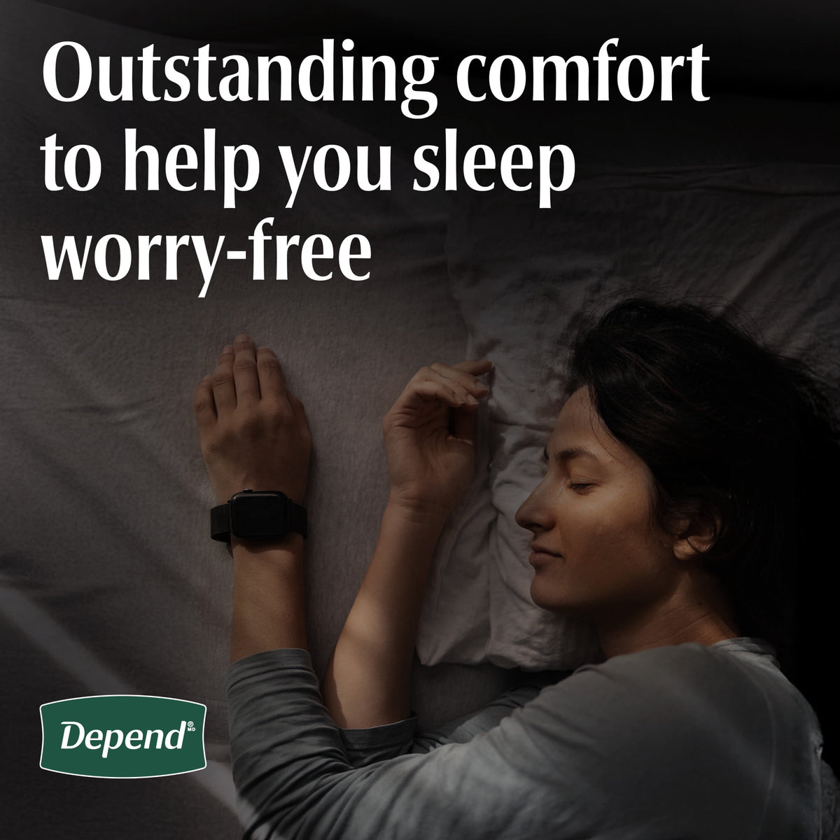 (2 pack) Depend Night Defense Incontinence Underwear for Women, Adult Diapers, L (22 Count)