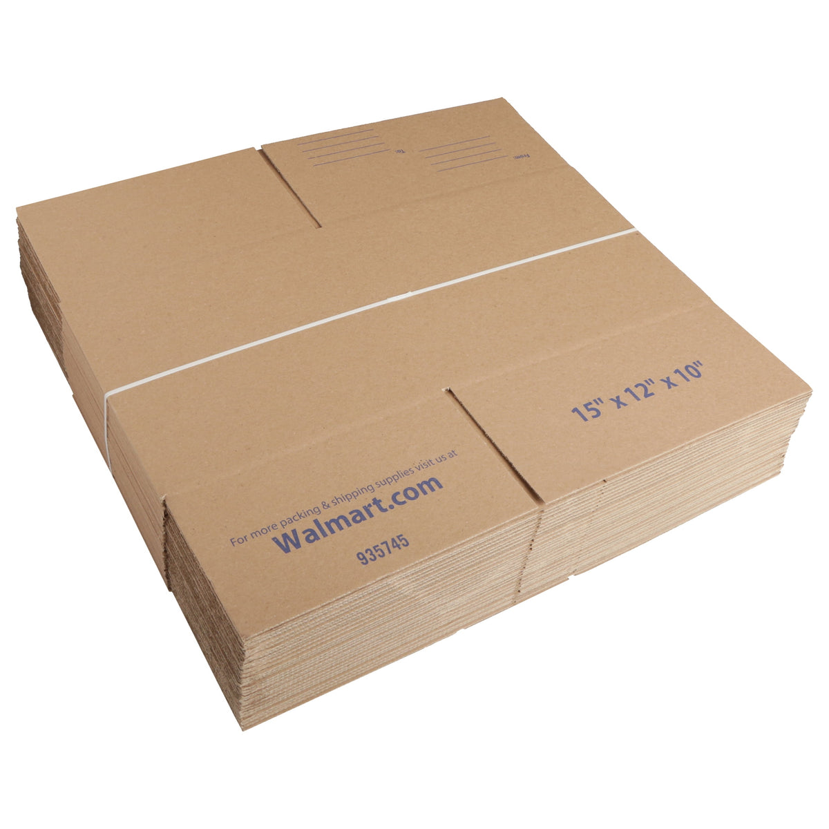 Pen+Gear Recycled Shipping Boxes, 15 in. L x 12 in. W x 10 in. H, 30-Count
