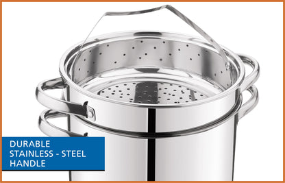 Mainstays 4-Piece Stainless Steel 8 qt Cooker Multipot Set