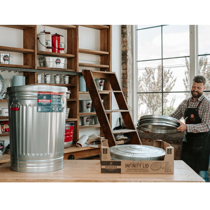 Behrens 31-Gallon Steel Trash Can