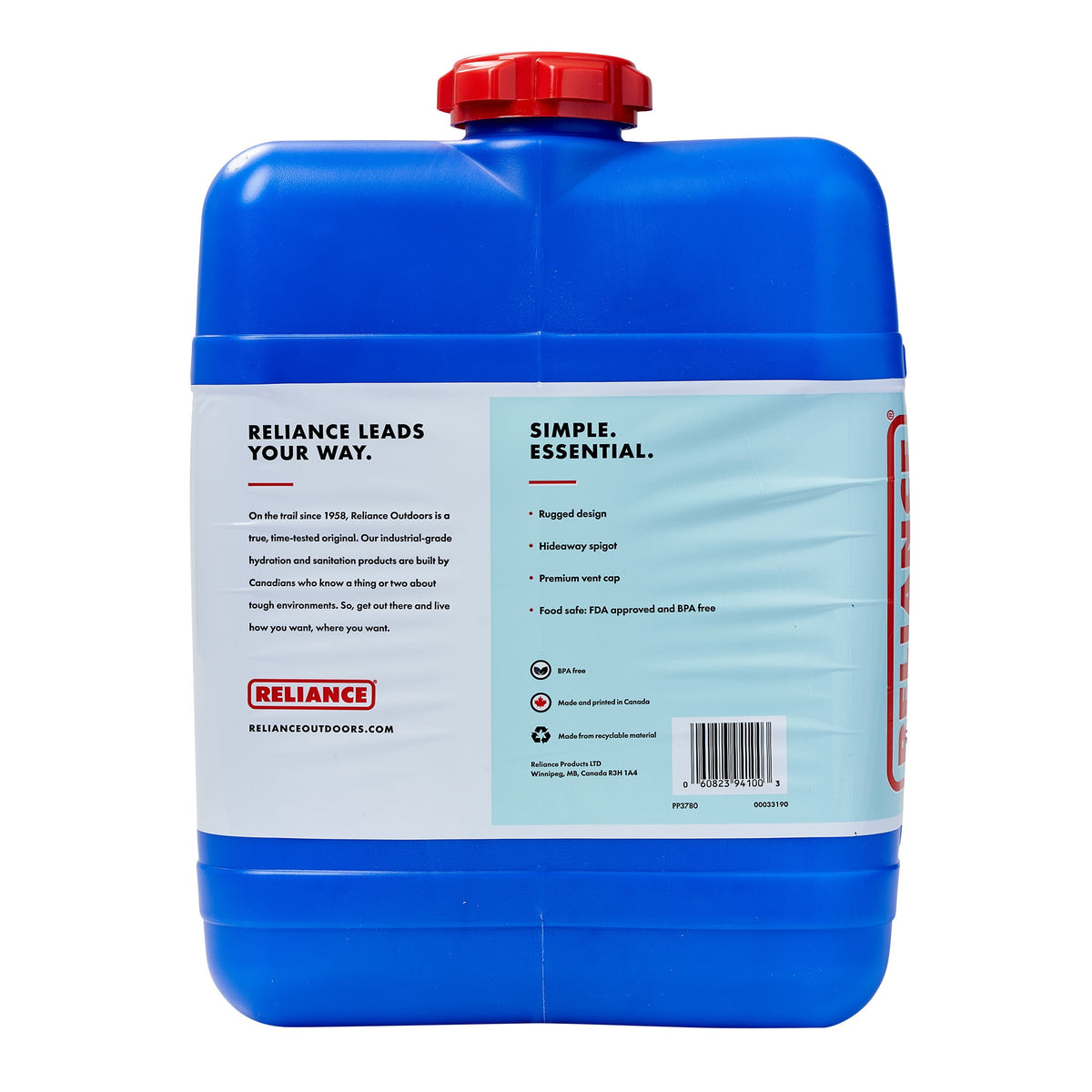 (2 pack) Reliance Aqua-Tainer Water Storage Container 7 Gallon