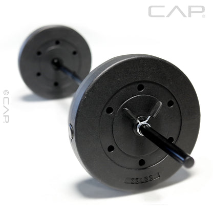 CAP Barbell Standard Vinyl Weight Plate Set, 50 lb (25 lb x 2)