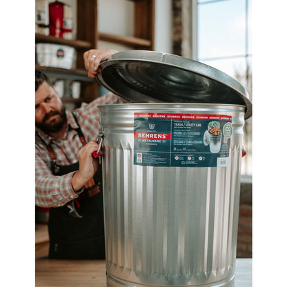 Behrens 31-Gallon Steel Trash Can