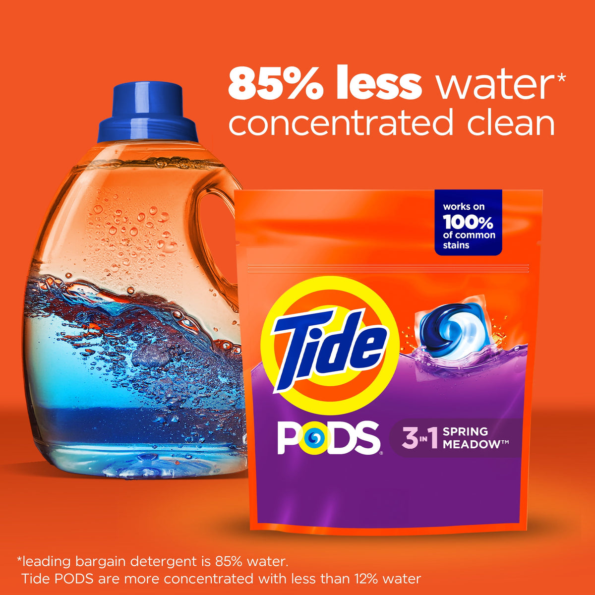 Tide PODS Laundry Detergent Soap Pacs, Spring Meadow Scent, 102 Count