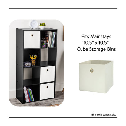 Mainstays 8 Cube Storage Organizer, Black