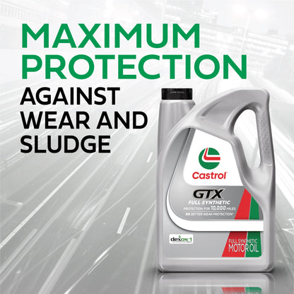 Castrol GTX Full Synthetic 5W-20 Motor Oil, 5 Quarts
