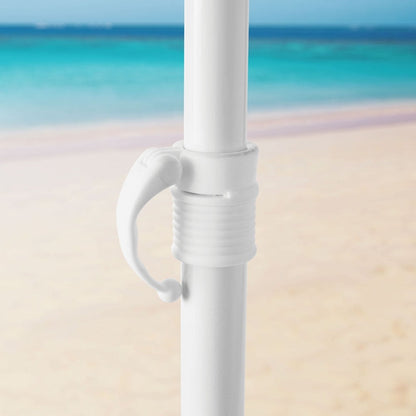 Mainstays 7 ft Round Beach Umbrella, Royal Blue, UPF 50+