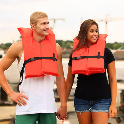 Ozark Trail 4-Pack Adult Type II Life Vests with Storage Bag, Orange