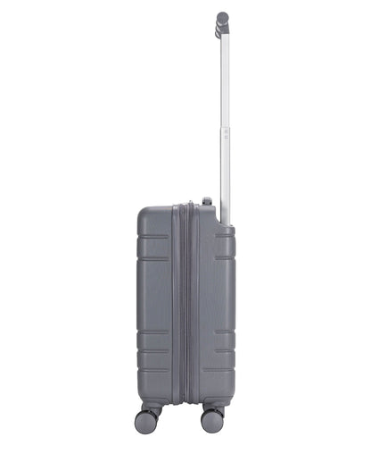 French Connection 22 inch Expandable Rolling Carry-on Luggage, Quiet Shade