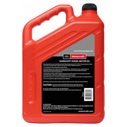 (2 pack) Motorcraft Super Duty Diesel Motor Oil, 10W-30 - A premium-quality motor oil specifically developed for Ford Motor Company vehicles, 5 quart jug, sold by each