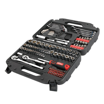 Hyper Tough 145-Piece Mechanics Tool Set, 1/4, 3/8 & 1/2-inch Drive (SAE & mm)