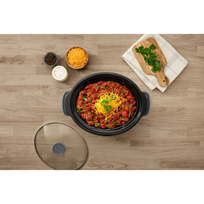 Crock-Pot Manual 4-Quart Slow Cooker, Mussel Gray
