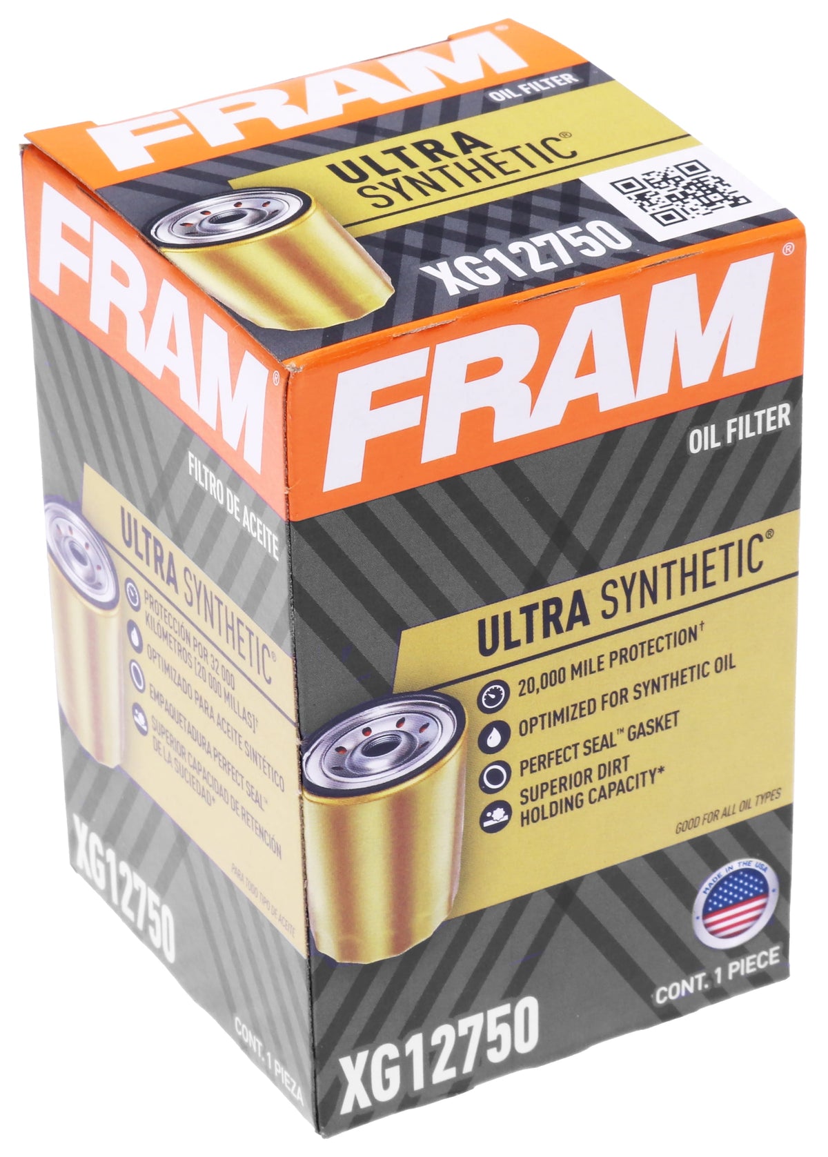 (3 pack) FRAM Ultra Synthetic XG12750, 20K mile Replacement Oil Filter
