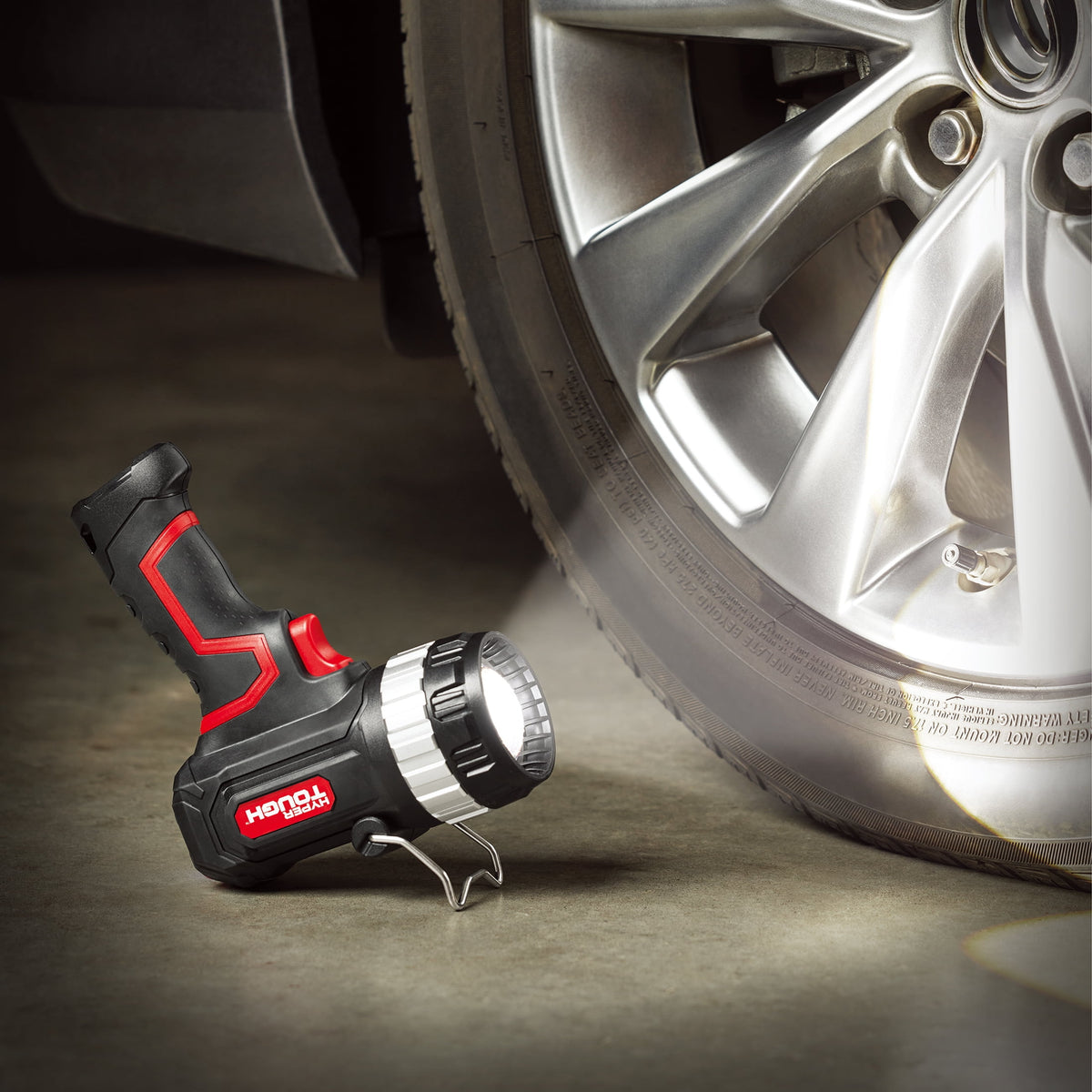 Hyper Tough 1400-Lumen Rechargeable LED Spotlight, Adjustable Focus