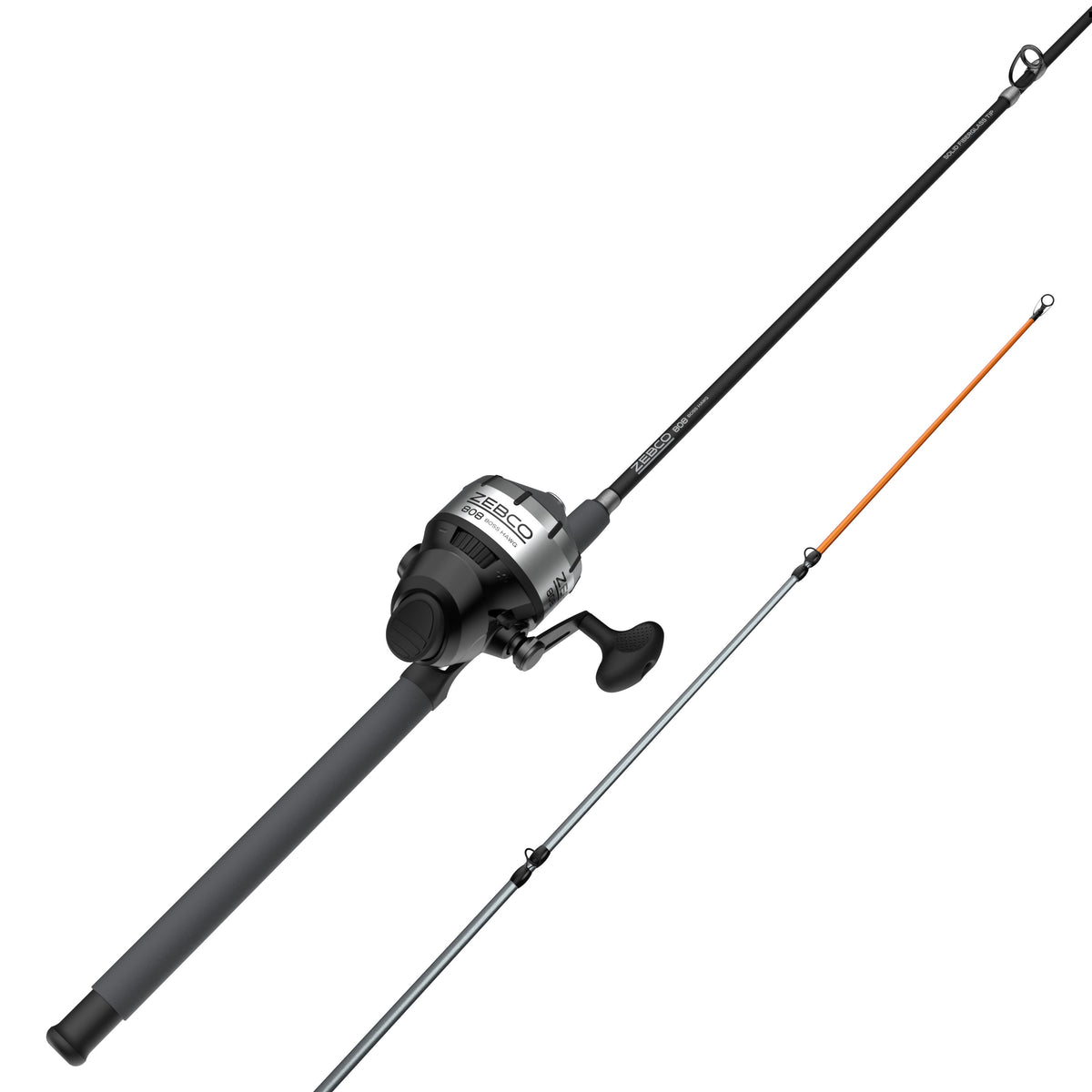 Zebco 808 Boss Hawg Spincast Reel and Fiberglass Fishing Rod Combo, 7ft. 2-piece