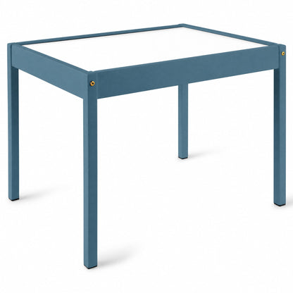 Mainstays Kids 3-Piece Dry Erase Activity Table and Chair Set, Blue