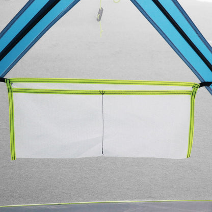 Ozark Trail 82 in x 70 in x 63 in Pop-Up Beach Shelter with UPF50+ Protection, Blue