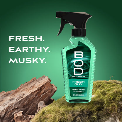 (3 pack) Bod Man Fragrance Body Spray, Fresh Guy, 8 fl oz