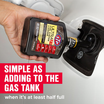 (3 pack) STP Ultra 5-in-1 Fuel System Cleaner Gas Additive, 12 fl oz