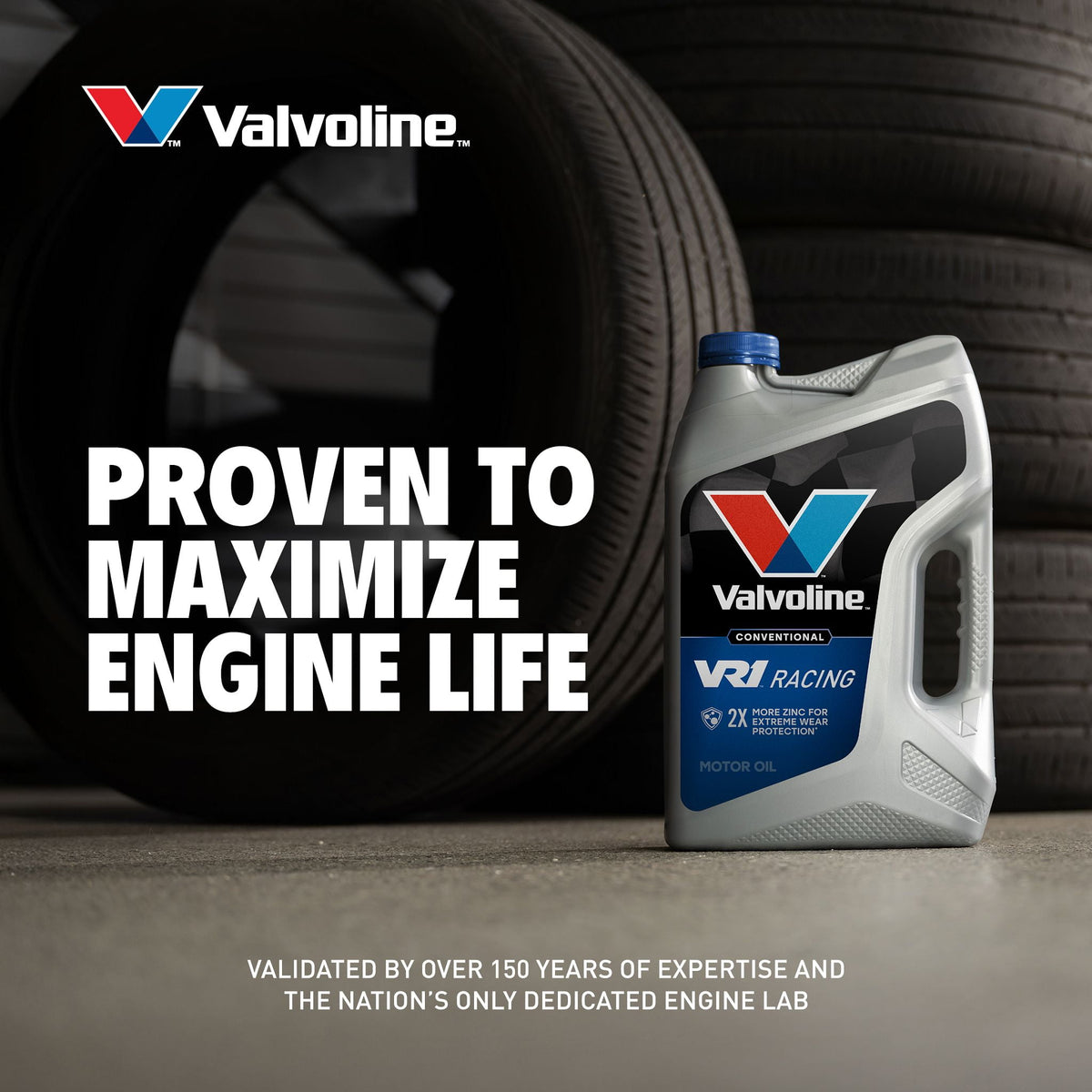 (2 pack) Valvoline VR1 Racing SAE 20W-50 Conventional Motor Oil, 5 Quart