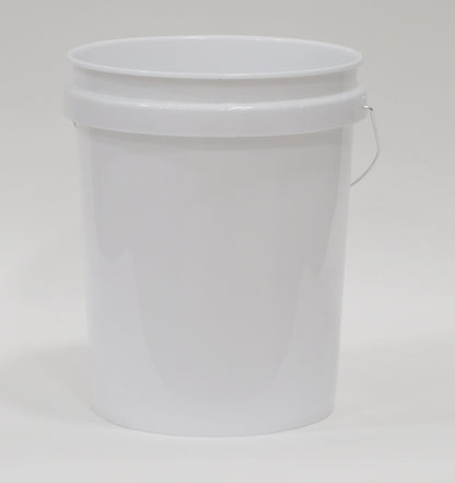 (12 pack) United Solutions 5 Gallon Round Utility Bucket, Comfort Handle, Plastic, White, PN0149, 1 Each