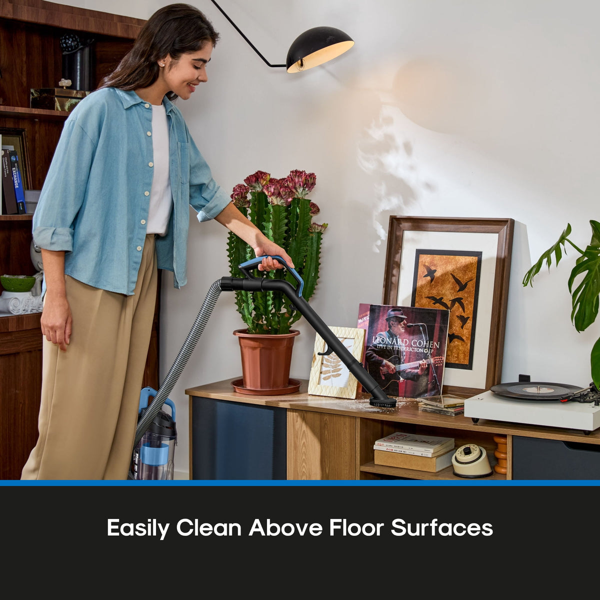 Mainstays Lightweight Bagless Upright Vacuum Cleaner with Brush and Crevice Tool